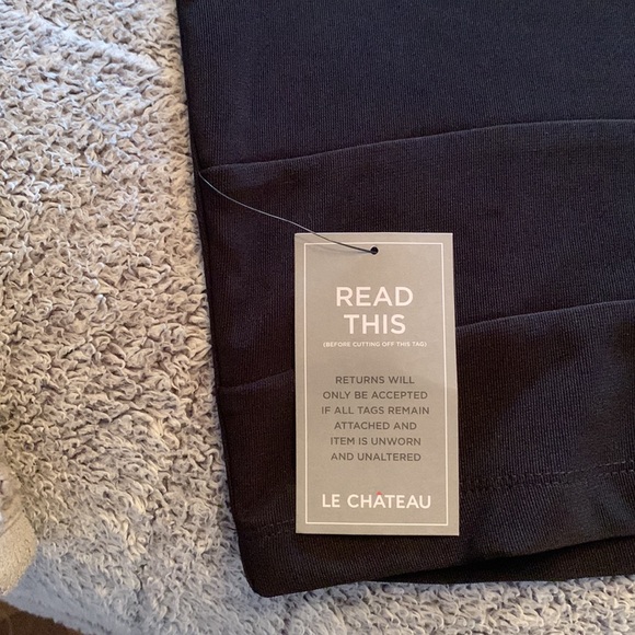 Le Chateau Mini Bodycon Black Halter Dress - Picture 6 of 6